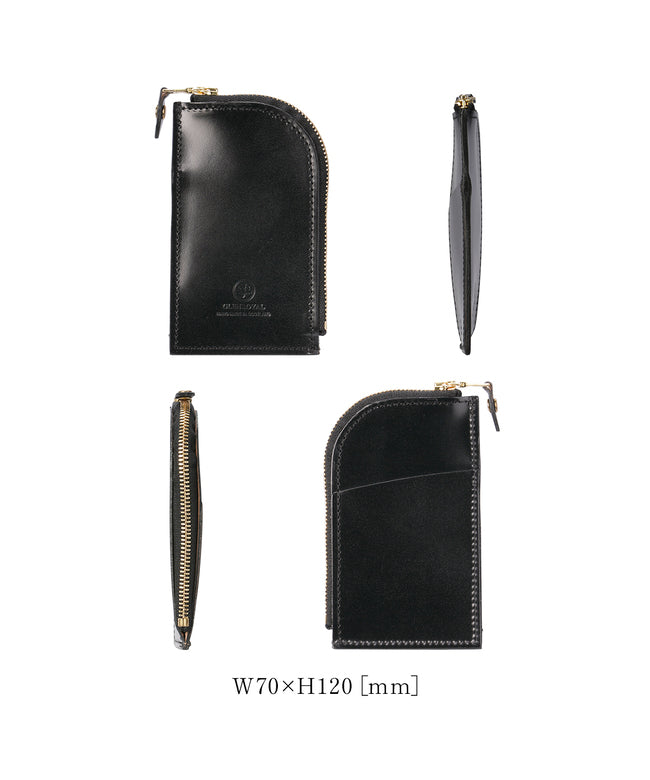 グレンロイヤル GLENROYAL 新商品/渡辺/グレンロイヤル//ZIPPED KEY CASE W PKT/キーケース【03-6255】 （ニューブラック） ニューブラック