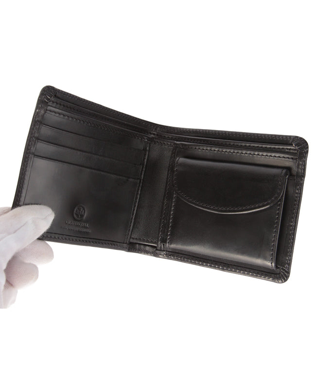 グレンロイヤル GLENROYAL 新商品/渡辺/グレンロイヤル//HIP WALLET W DIVIDER/二つ折り財布【03-6171】 （ニューブラック） ニューブラック