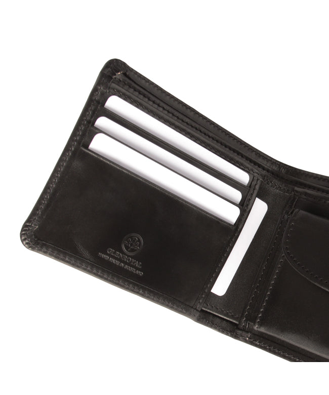 グレンロイヤル GLENROYAL 新商品/渡辺/グレンロイヤル//HIP WALLET W DIVIDER/二つ折り財布【03-6171】 （ニューブラック） ニューブラック