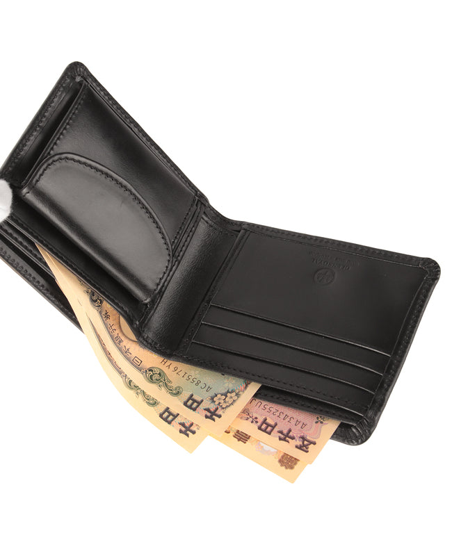 グレンロイヤル GLENROYAL 新商品/渡辺/グレンロイヤル//HIP WALLET W DIVIDER/二つ折り財布【03-6171】 （ニューブラック） ニューブラック