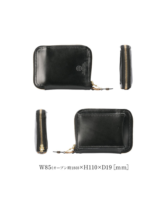 グレンロイヤル GLENROYAL 新商品/渡辺/グレンロイヤル//SMALL ZIP WALLET/ラウンド二つ折り財布【03-5814】 （ニューブラック） ニューブラック