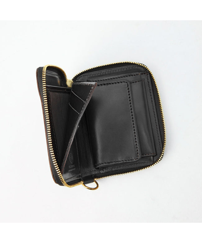 グレンロイヤル GLENROYAL 新商品/渡辺/グレンロイヤル//SMALL ZIP WALLET/ラウンド二つ折り財布【03-5814】 （ニューブラック） ニューブラック
