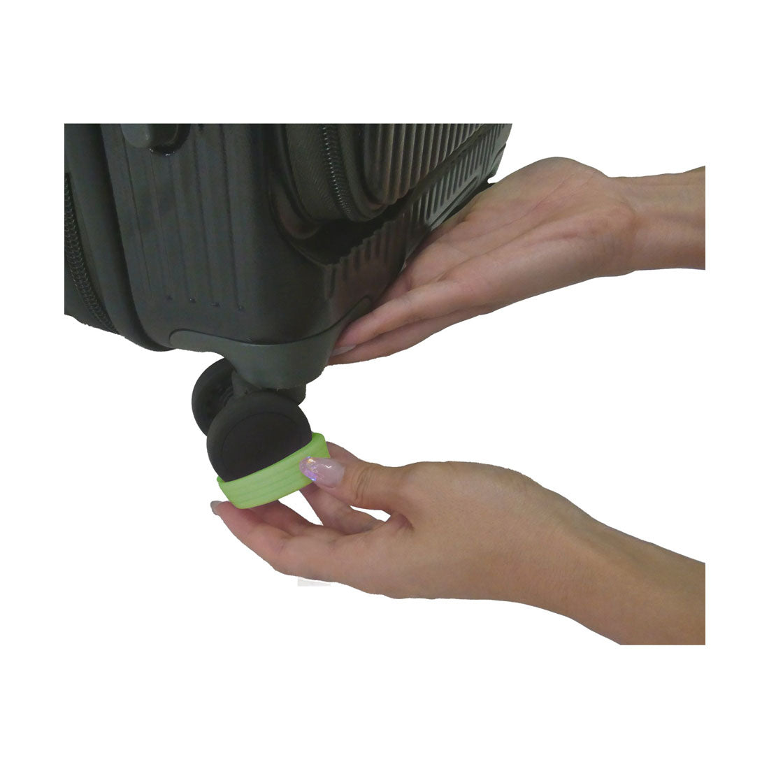 グローバルジャパン GLOBAL JAPAN キャスターフルカバーリング8個入 （スカイブルー） スカイブルー