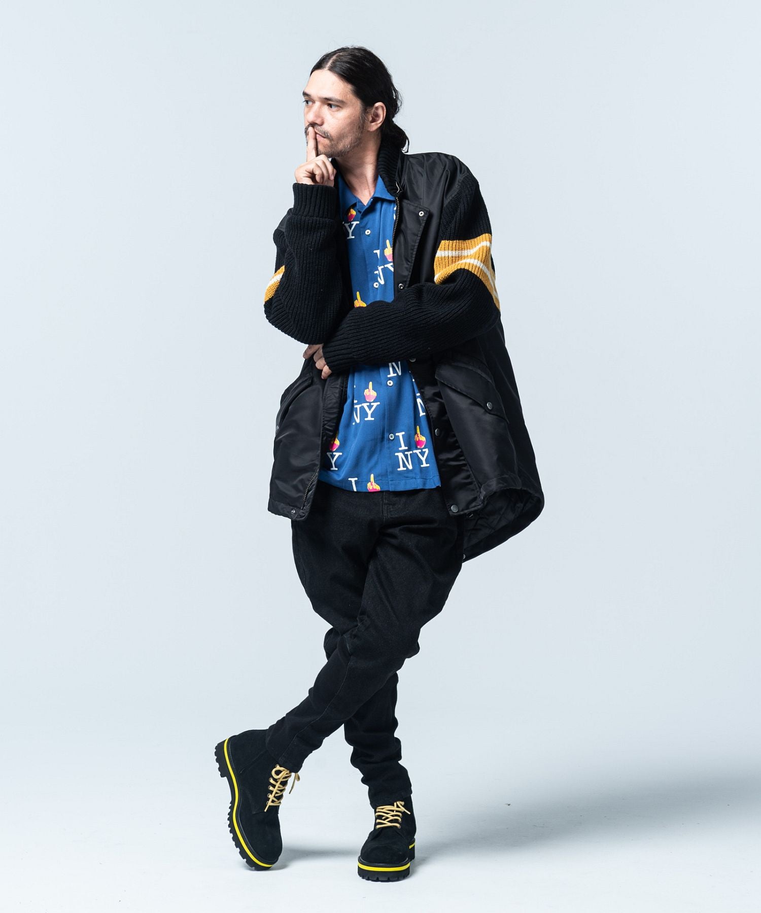 Gram glamb Multi Fabric Military JKT