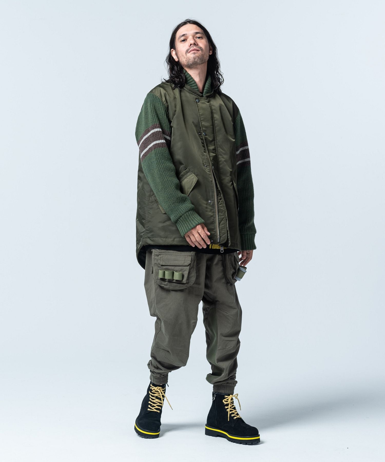 Gram glamb Multi Fabric Military JKT
