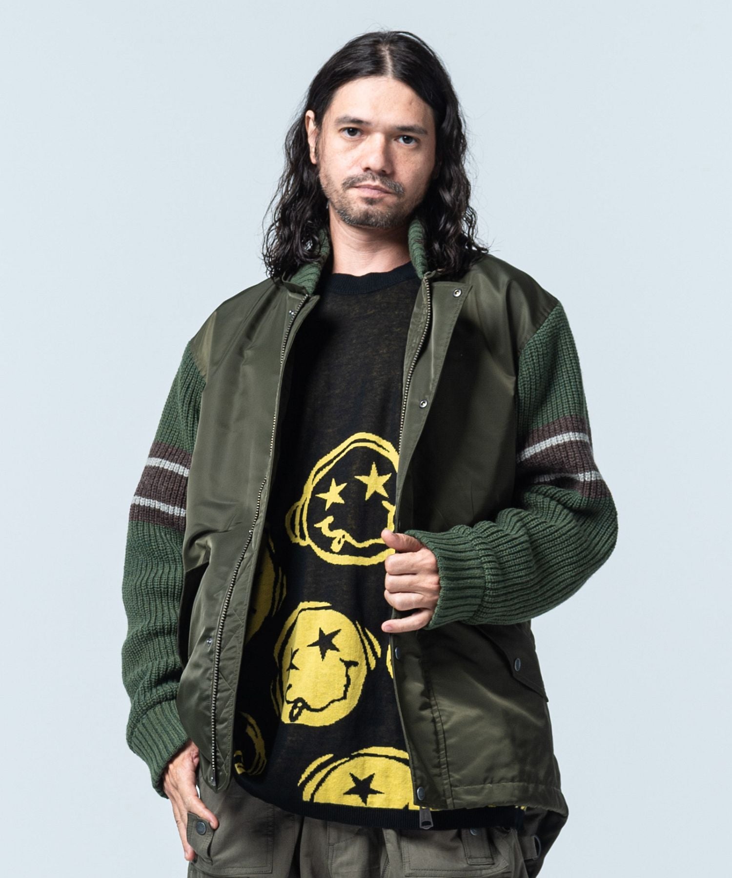 Gram glamb Multi Fabric Military JKT