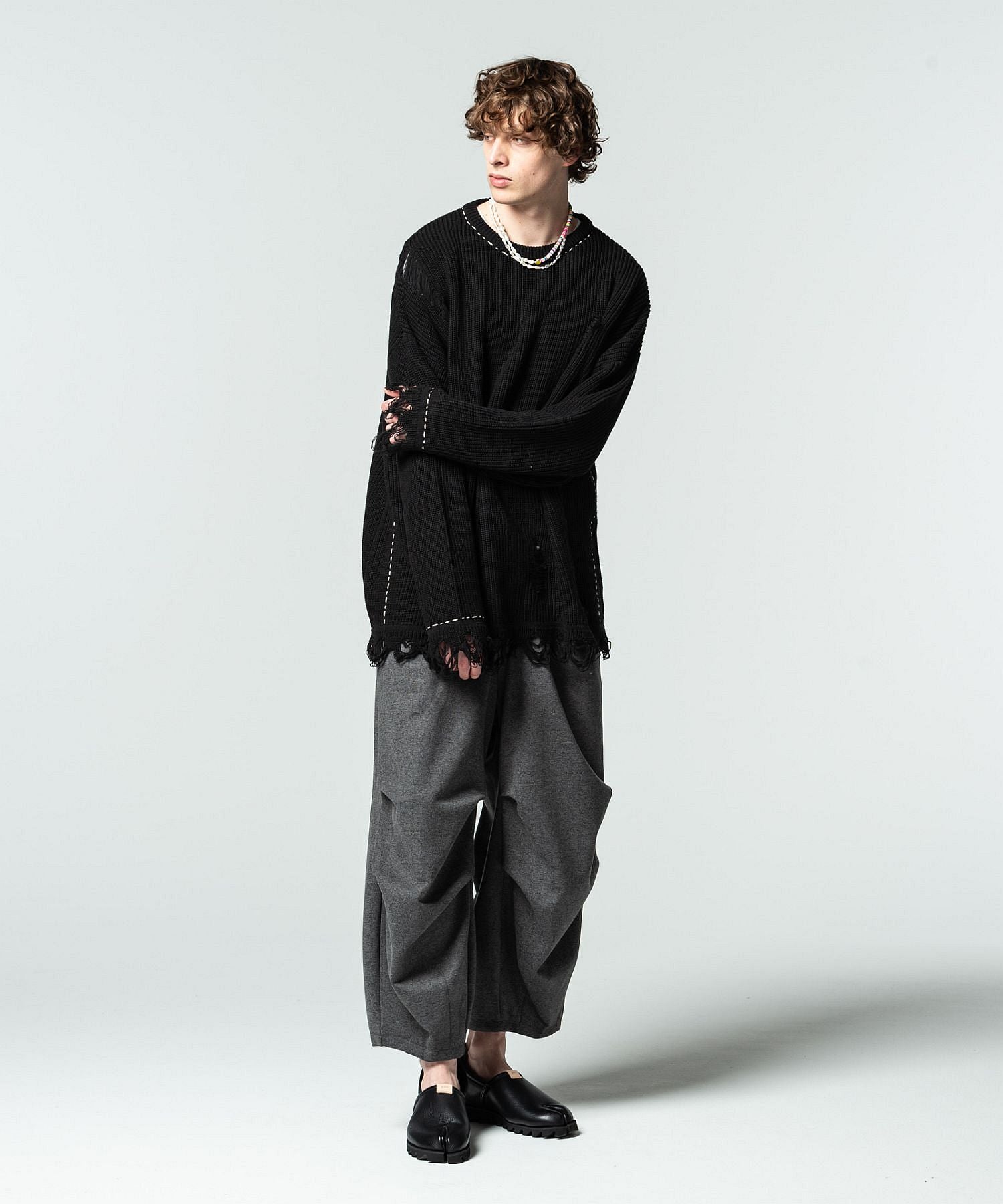 Gram glamb Easy cropped hem tuck pants