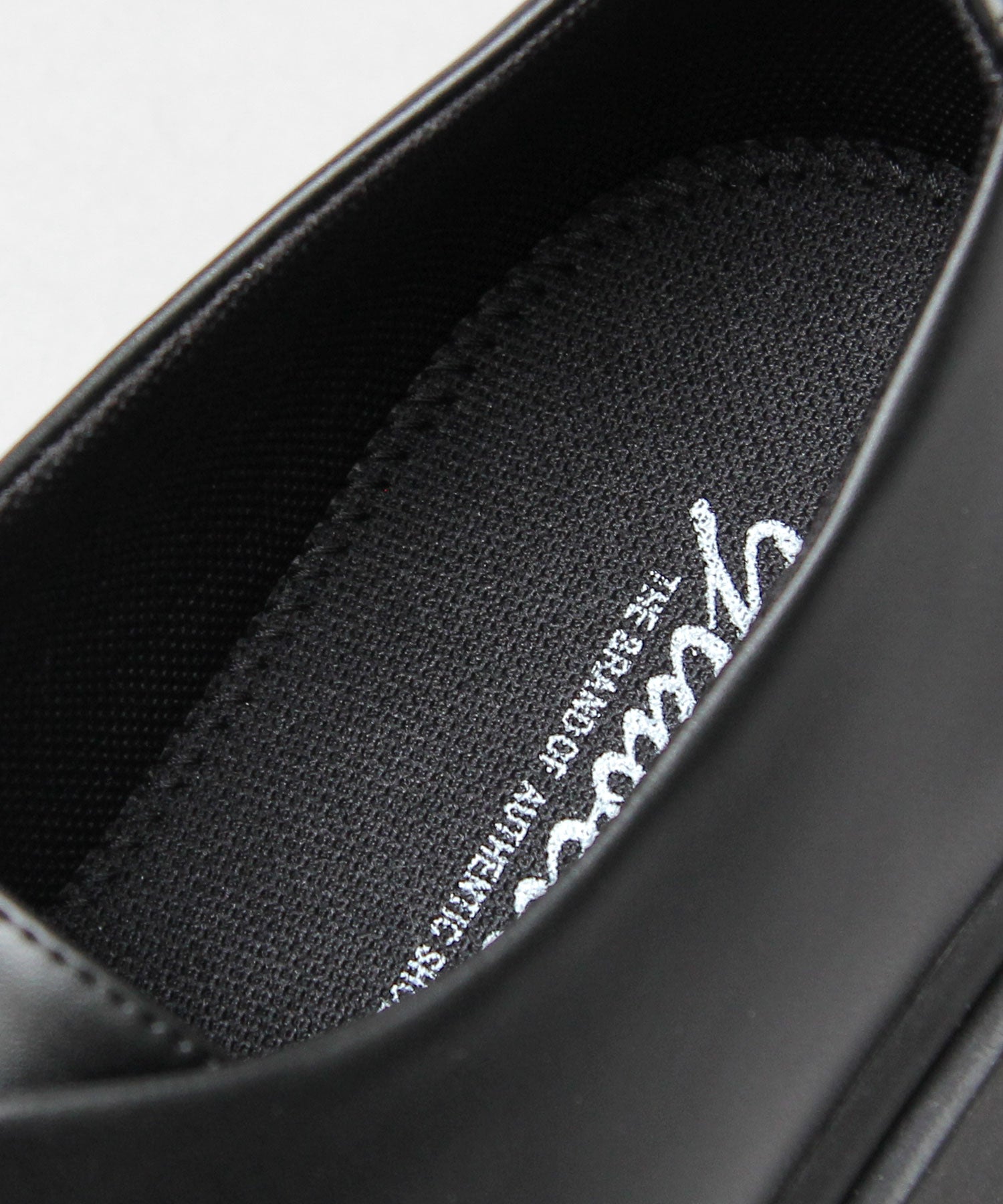 glabella 牛津鞋繫帶假皮革黑色