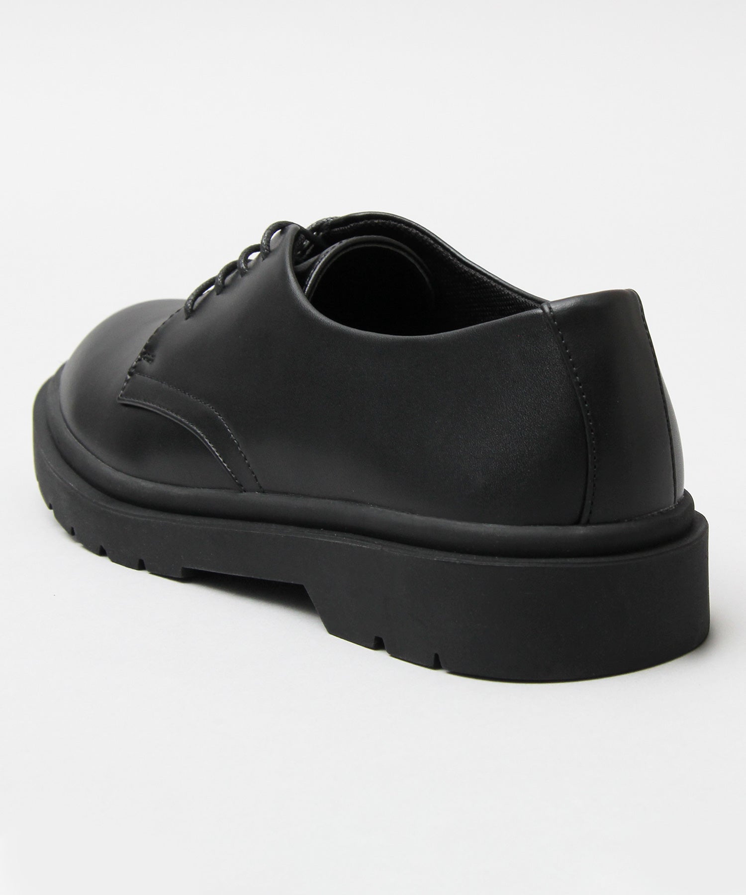 glabella 牛津鞋繫帶假皮革黑色