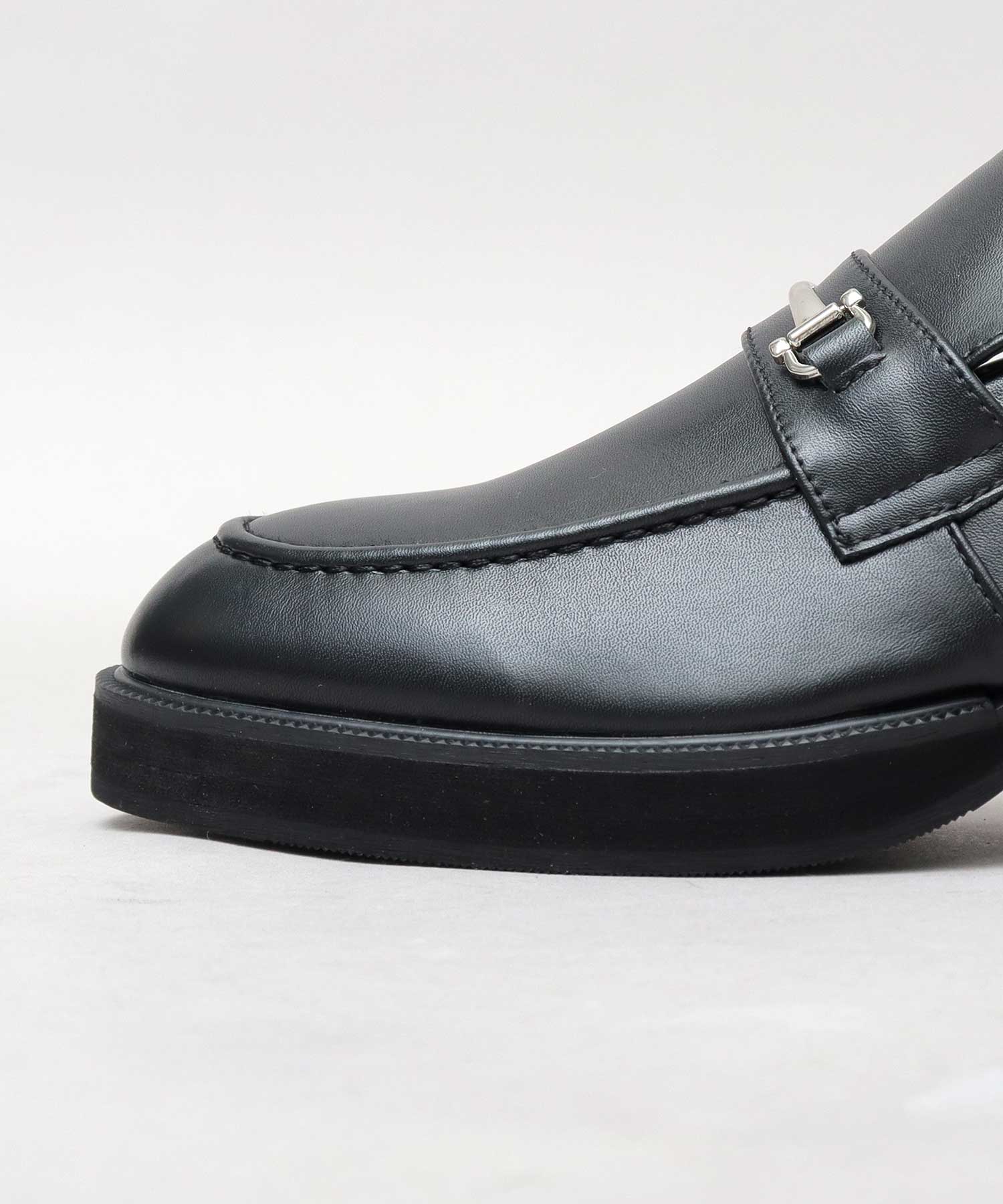Gravela glabella bit loafer high heel loafer black