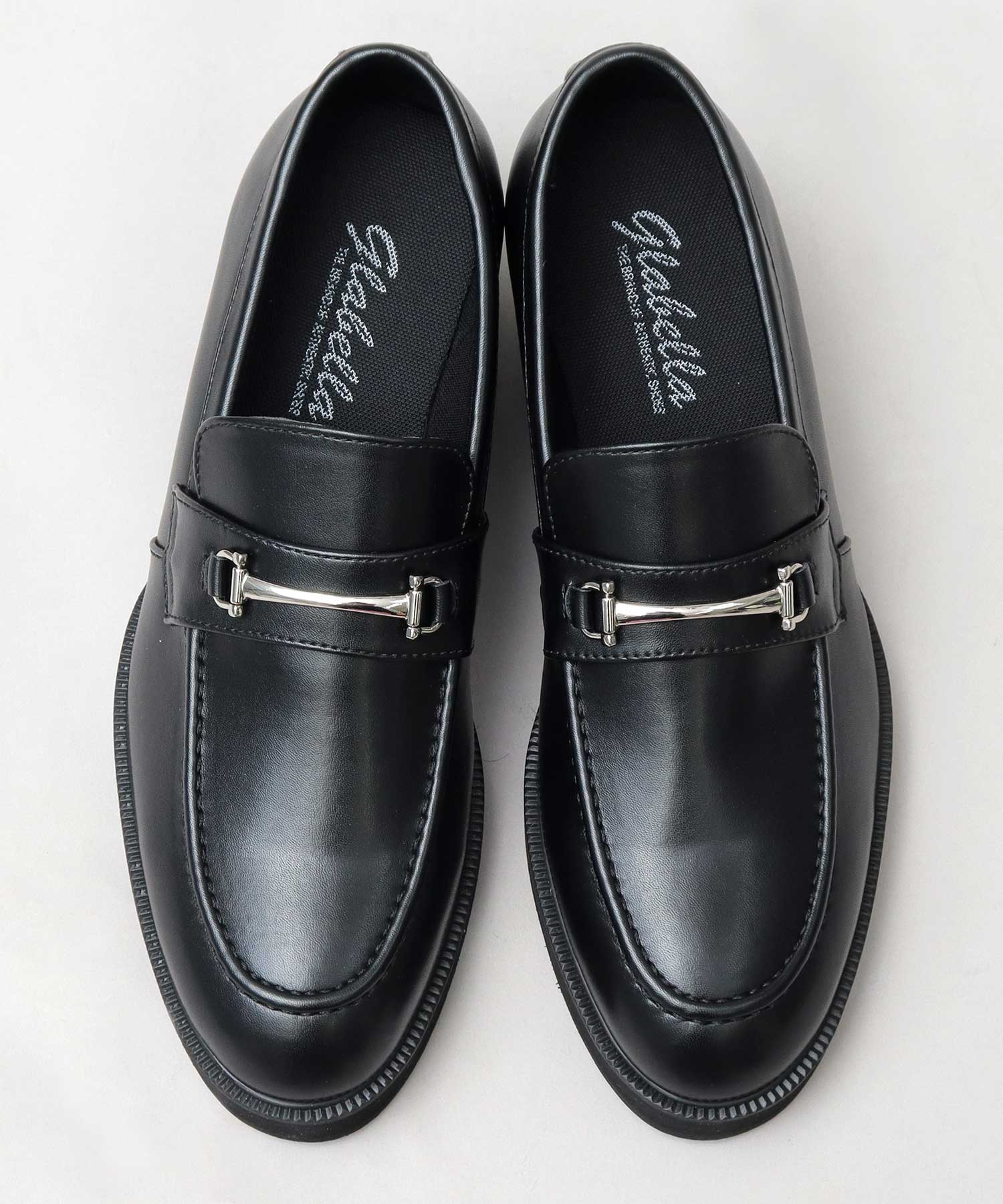 Gravela glabella bit loafer high heel loafer black