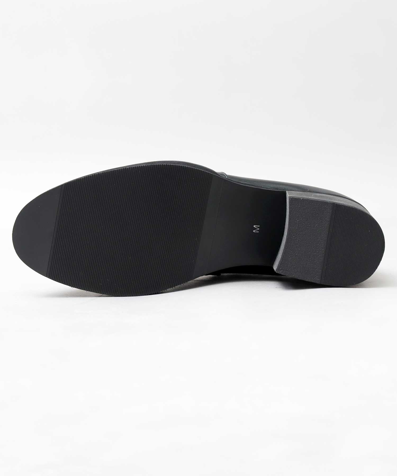 Gravela glabella bit loafer high heel loafer black