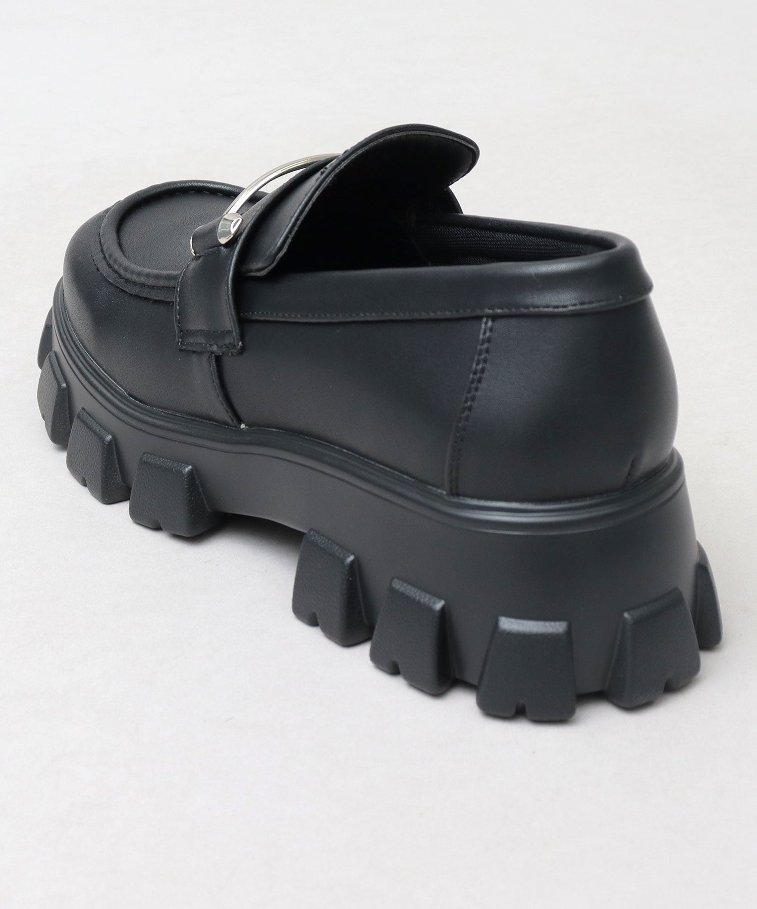 Gravela glabella thick-soled bit loafers men's loafers men's shoes black simple