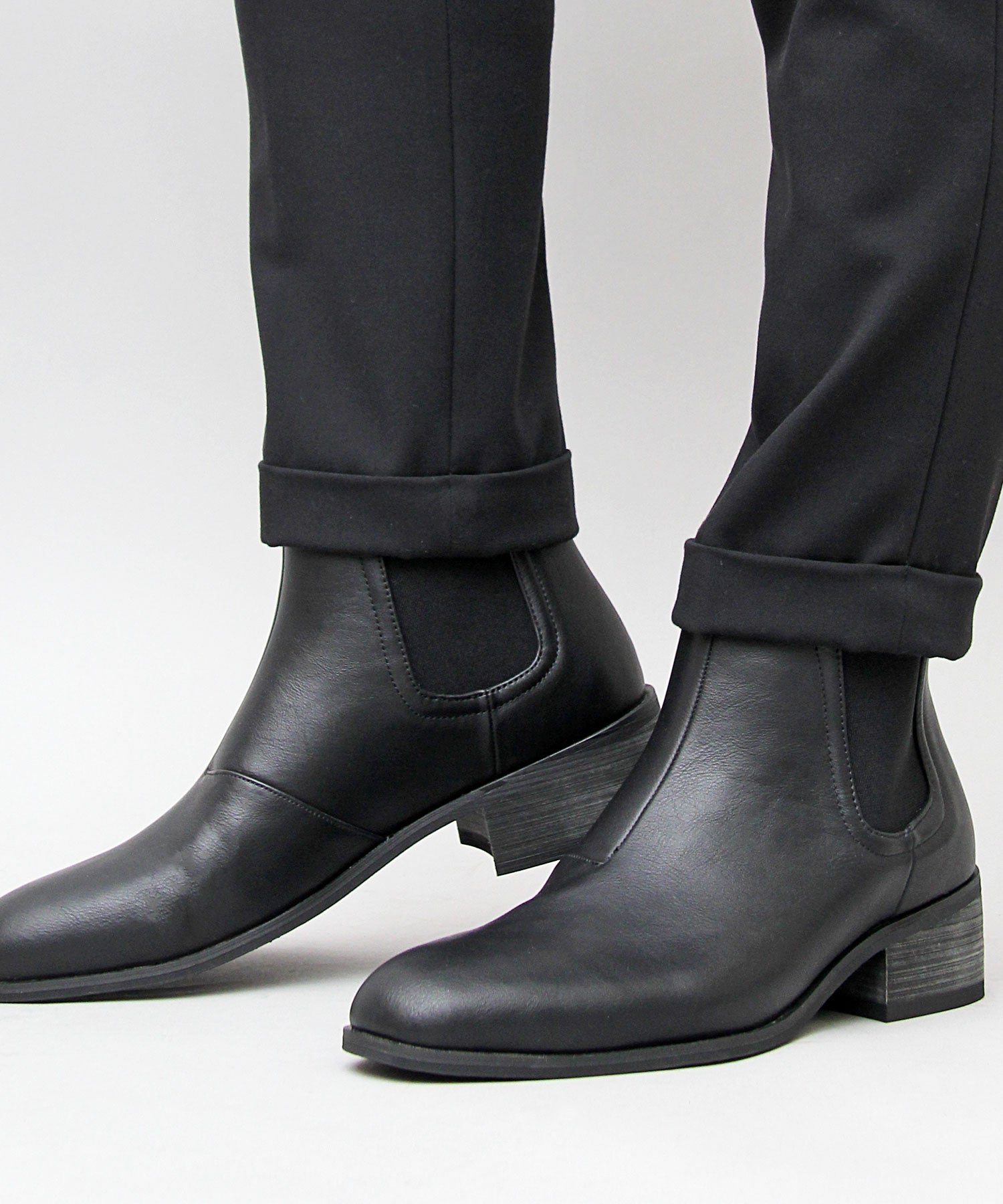 眉間戈爾靴休閒靴男士靴子切爾西靴