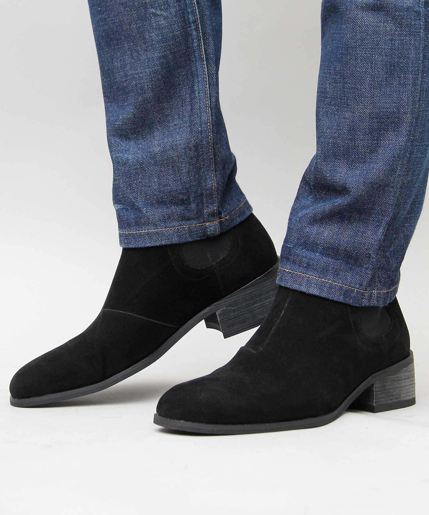 眉間戈爾靴休閒靴男士靴子切爾西靴