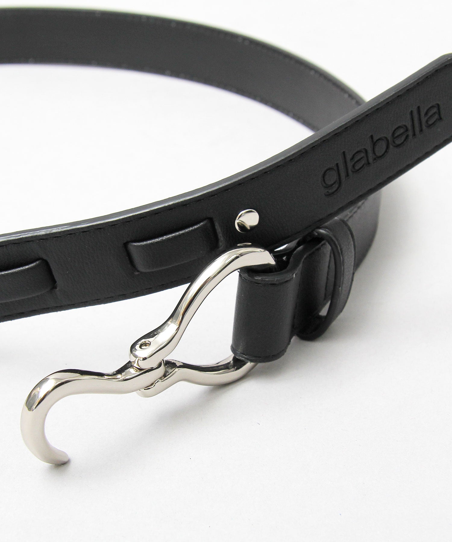 グラベラ glabella ベルト フックベルト フェイクレザー 黒 ブラック フックバックル （ブラウン） ブラウン