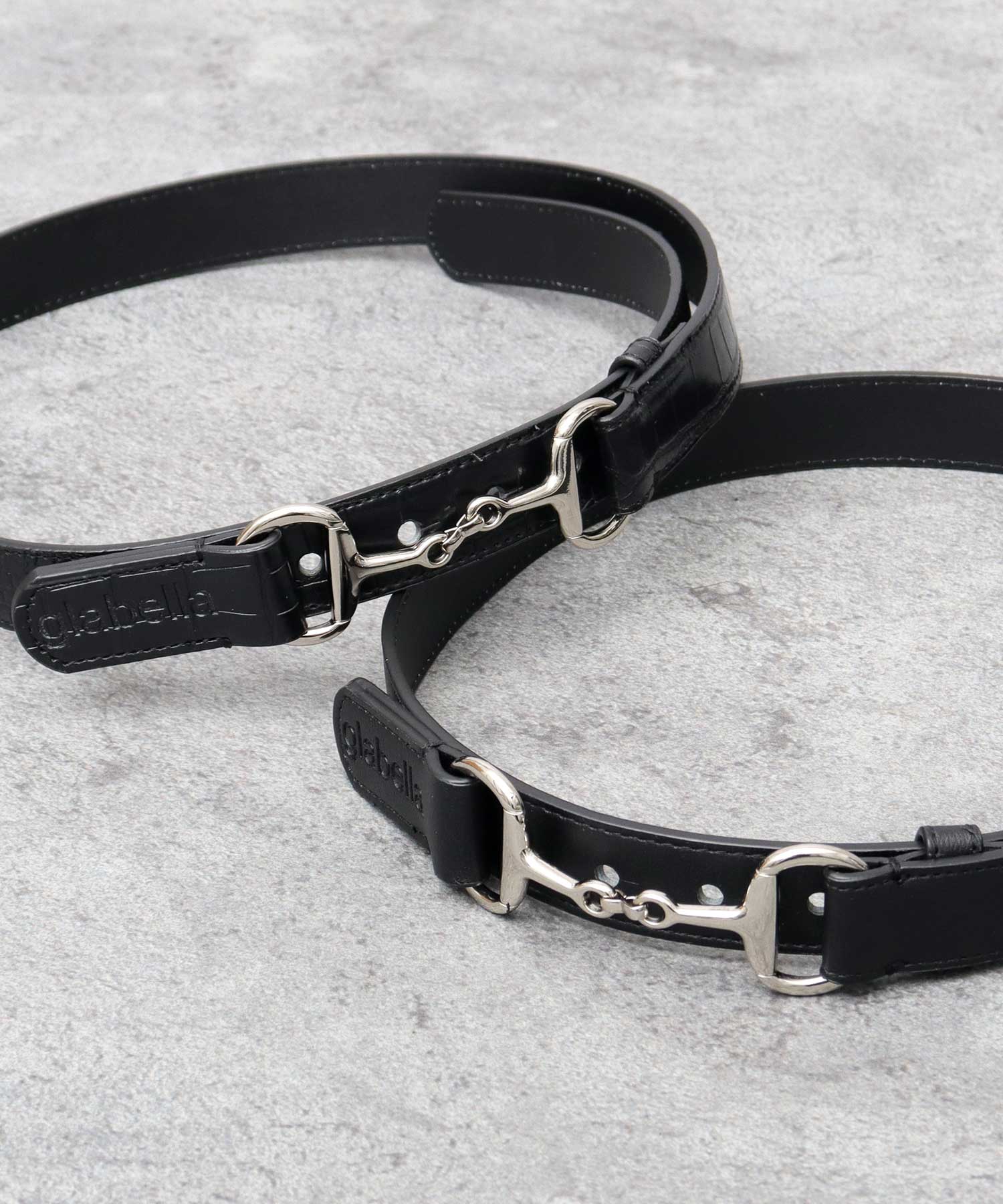 グラベラ glabella ベルト メンズ 細ベルト おしゃれ 合皮 フェイクレザー バックル シンプル 黒 バックルベルト