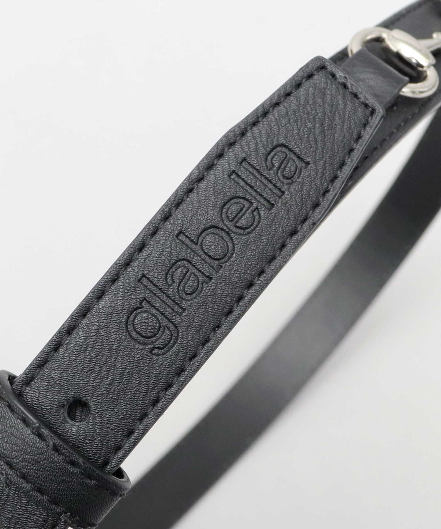 グラベラ glabella ベルト メンズ 細ベルト ナローベルト ビット付き 細め 合皮 フェイクレザー シルバービット
