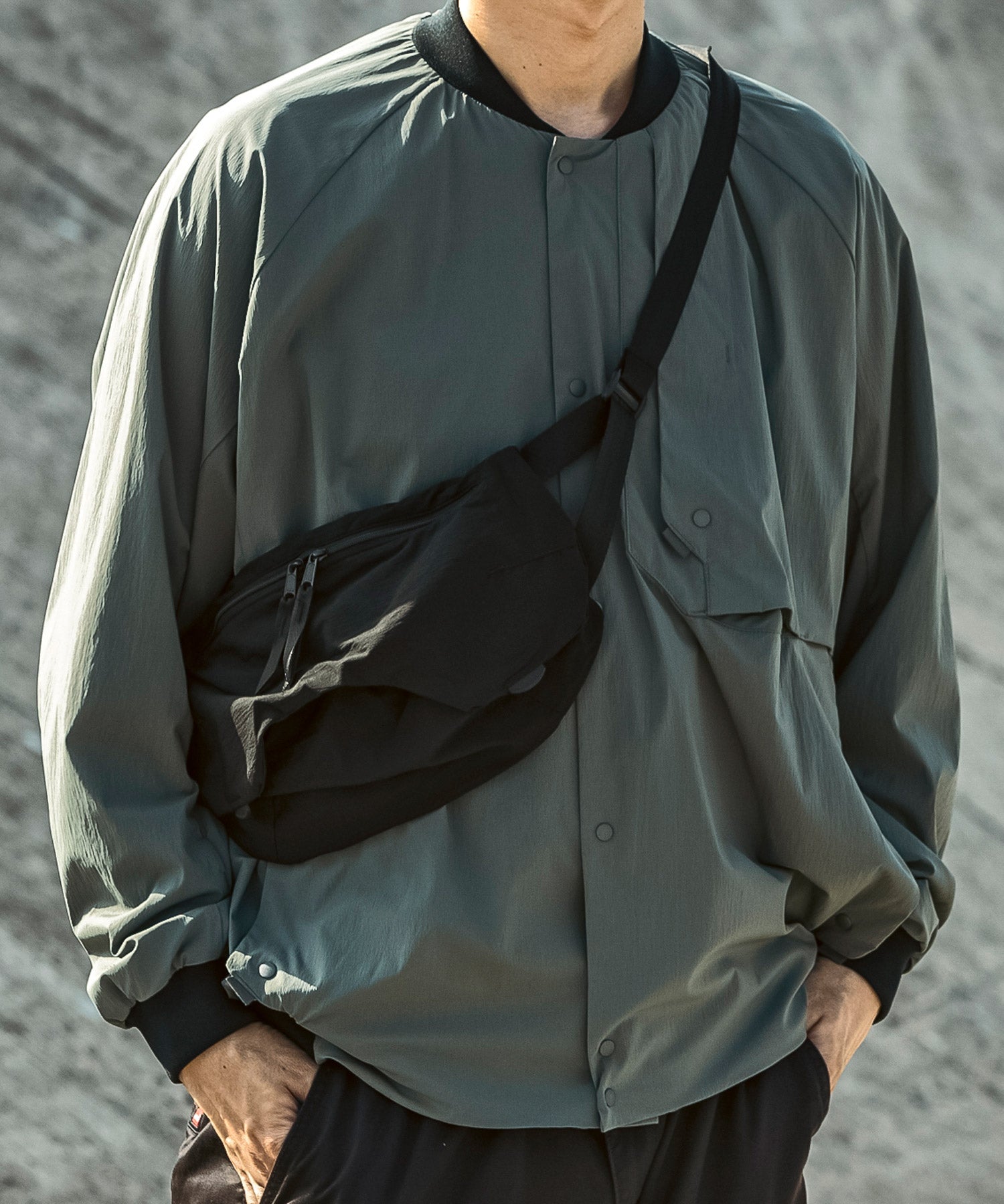 アルクフェニックス alk phenix ザックウエストポーチ ウエストバッグ ナイロンバッグ / Karu-Stretch Taffeta II(撥水/防水) （ブラック） ブラック