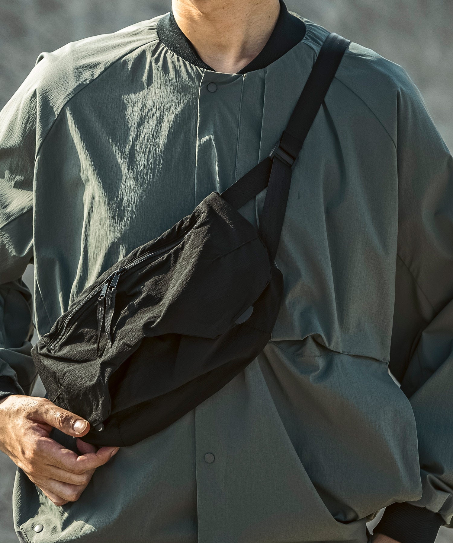 アルクフェニックス alk phenix ザックウエストポーチ ウエストバッグ ナイロンバッグ / Karu-Stretch Taffeta II(撥水/防水) （ブラック） ブラック