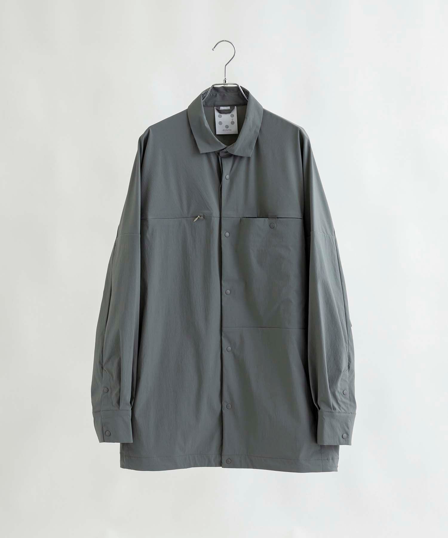 アルクフェニックス alk phenix alk phenix Square Pocket Shirts KAR ロングスリーブシャツ ワイドシルエット メンズシャツ / karu,KHAKI