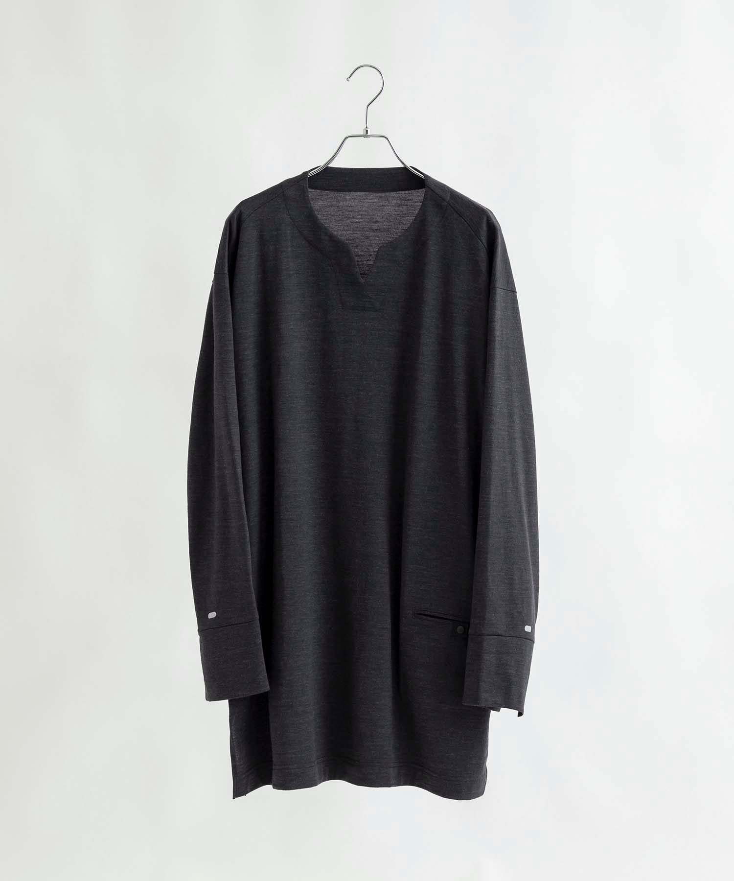 アルクフェニックス alk phenix alk phenix Wool Blend Nomadic Shirts WOL ウールジャージー素材 断熱 防臭 ドライ ロングスリーブ