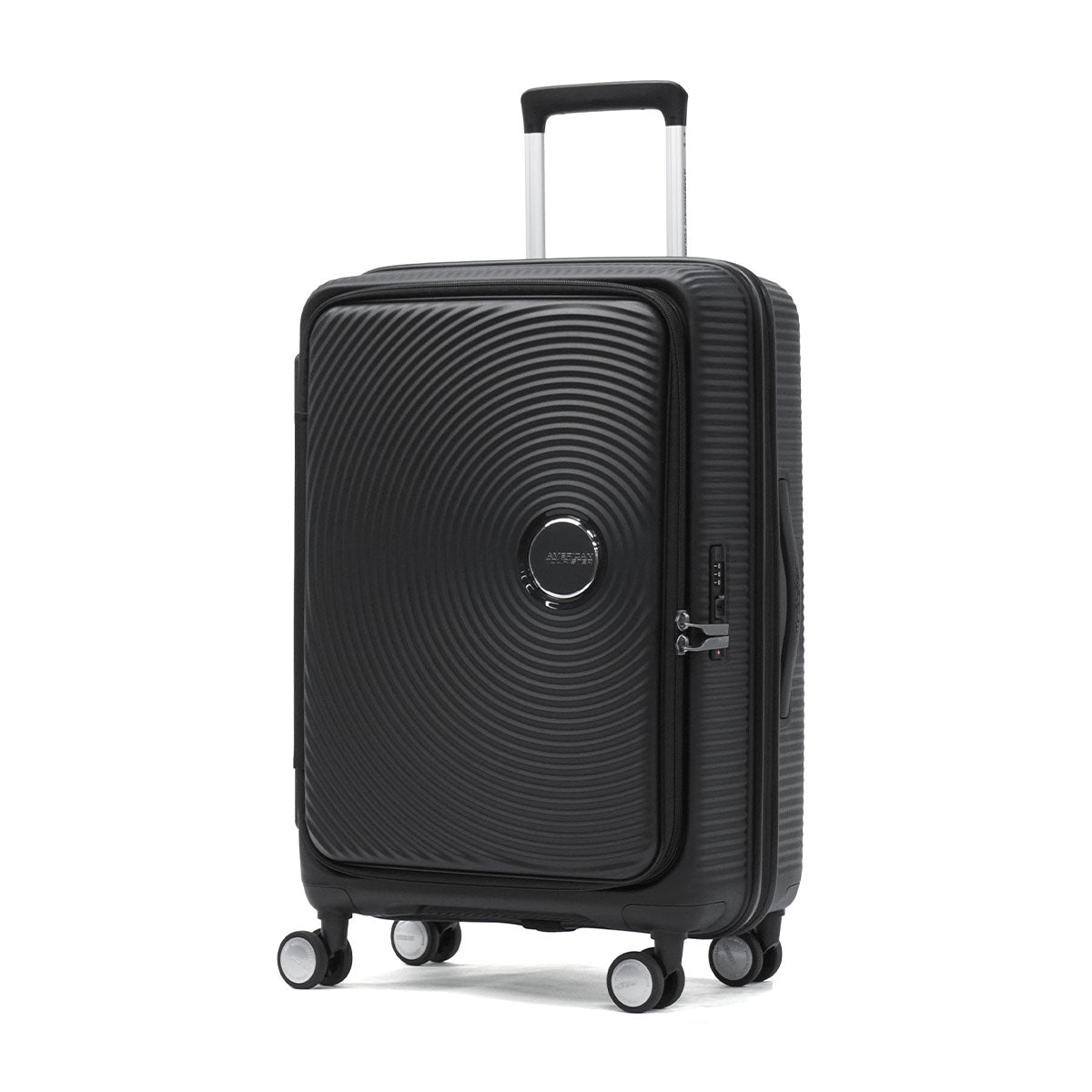 アメリカンツーリスター AMERICAN TOURISTER 正規品3年保証 スーツケース Mサイズ キュリオ キャリーケース 7泊 8泊 9泊 長期 75L 91L 拡張 ブックオープン スピナー68 EXP ブックオープニング （BLACK） BLACK