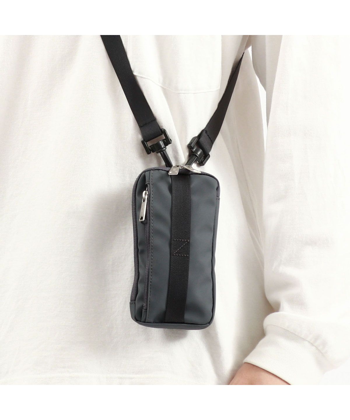 シー CIE シー ショルダーバッグ 小さめ CIE GRID3 MOBILE SHOULDER BAG ショルダーポーチ スマホショルダー 20代 日本製 032060 （ネイビー） ネイビー