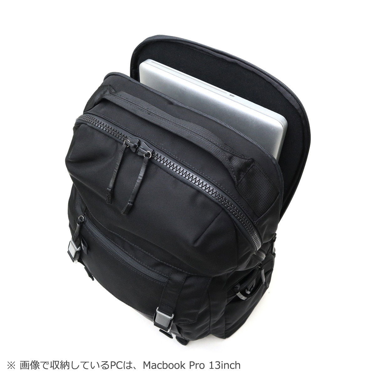 シー CIE リュック メンズ レディース 大容量 バックパック バッグ デイパック 高級感 撥水ファスナー PC収納 通勤 通学 B4 18L 15inch ABLE BACKPACK -01 202400 （BLACK） BLACK