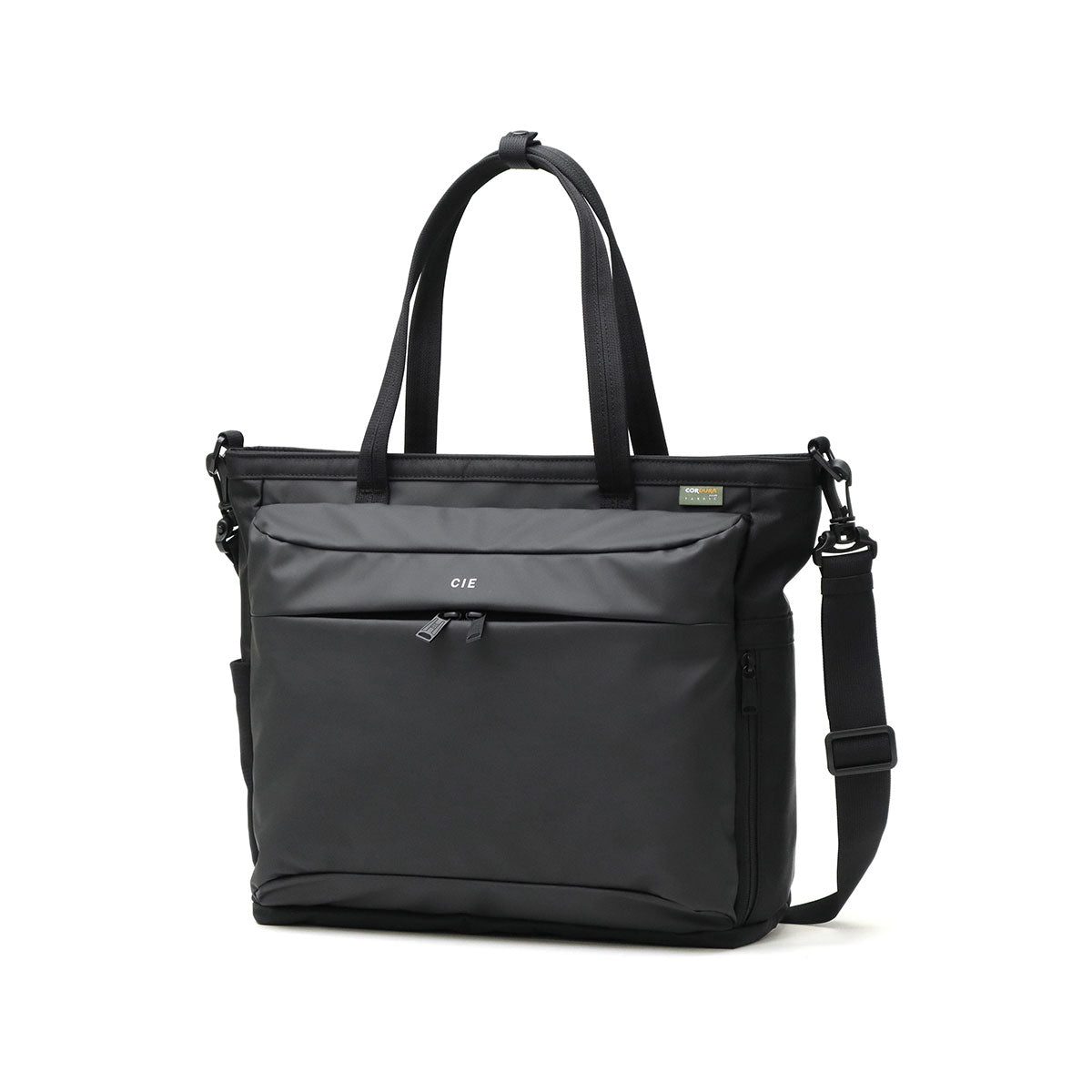 シー CIE トートバッグ 2WAYトートバッグ ファスナー付き メンズ レディース A4 バッグ 斜めがけ ブランド 旅行 防水 撥水 14L 2WAY トート ショルダー PC 13インチ 日本製 072304 （BLACK） BLACK