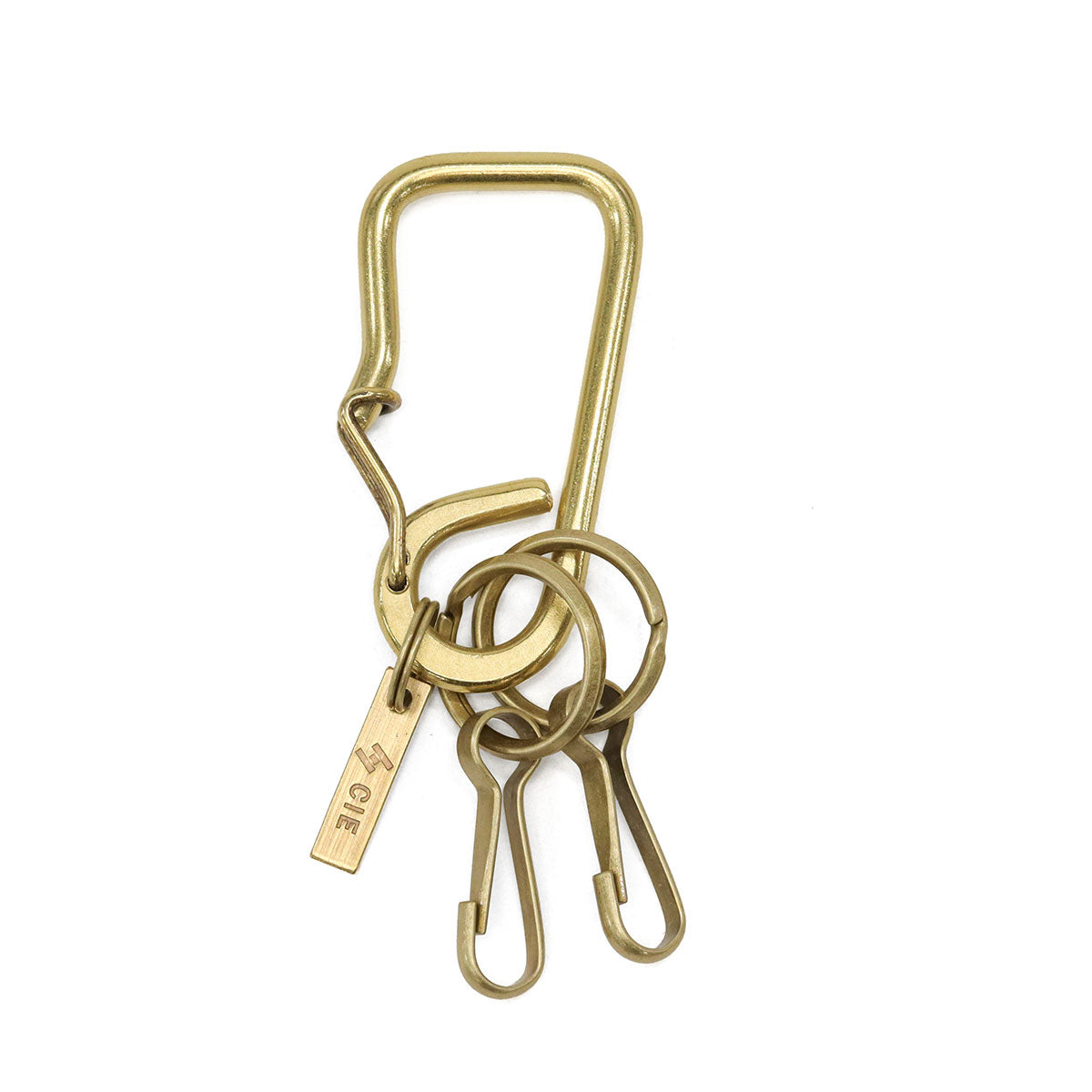 シー CIE キーホルダー メンズ レディース ブランド おしゃれ キーフック カラビナ 真鍮 金属 ブラス製 ヴィンテージ 日本製 BRASS KEY FOB CARABINER TYPE 092304 （BRASS） BRASS