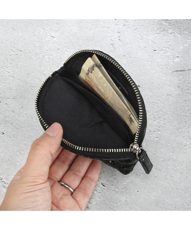 クルニー CRONY. クルニー ミニ財布 メンズ レディース ブランド レザー 本革 日本製 小銭入れ コインケース 御影石 ミカゲ CRONY. CRMK-06 （ブラック） ブラック