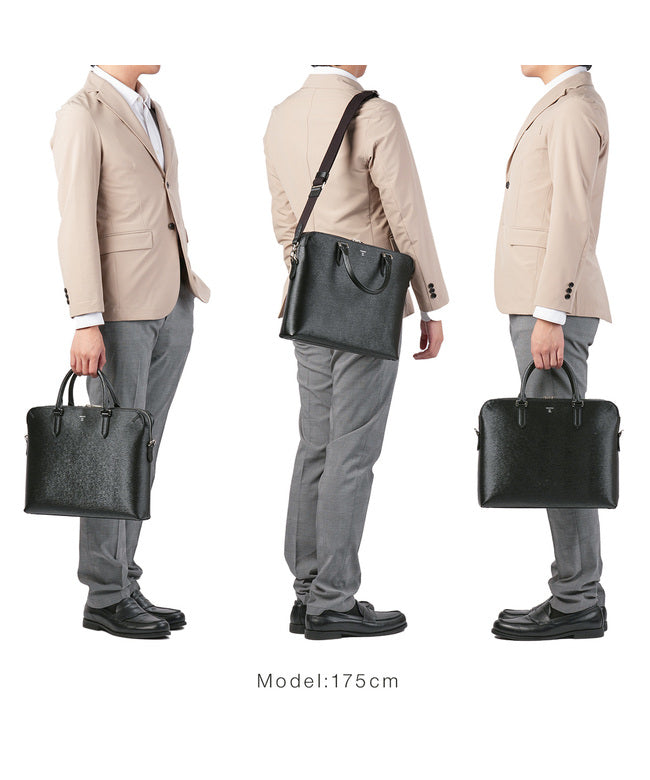 HERGOPOCH Business Bag Briefcase for Men leather Genuine Leather Commuting Made in Japan A4 No.06 Waxing Leather 2WAY HERGOPOCH 06A-BF