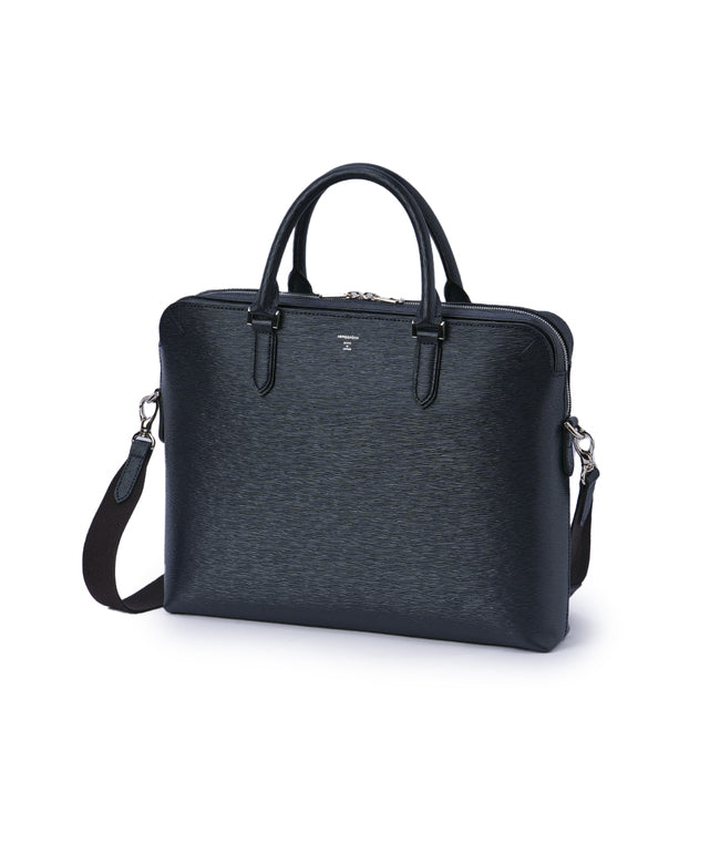 HERGOPOCH レザー　ビジネスバック　ブラック HERGOPOCH（エルゴポック） 最大41% 5/25限定 ER エンボスレザー バッグ