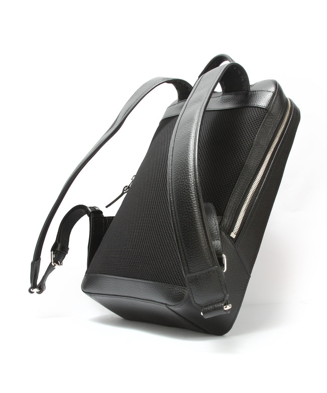 HERGOPOCH ER Embossed Leather Business Backpack for Men Brand Commutin