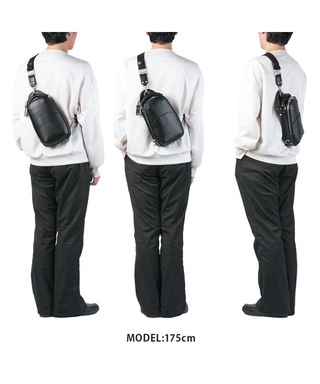 エルゴポック HERGOPOCH エルゴポック No.06 ワキシングレザー ボディバッグ ワンショルダーバッグ 男士 品牌 皮革 真皮 日本製 HERGOPOCH 06ーOS