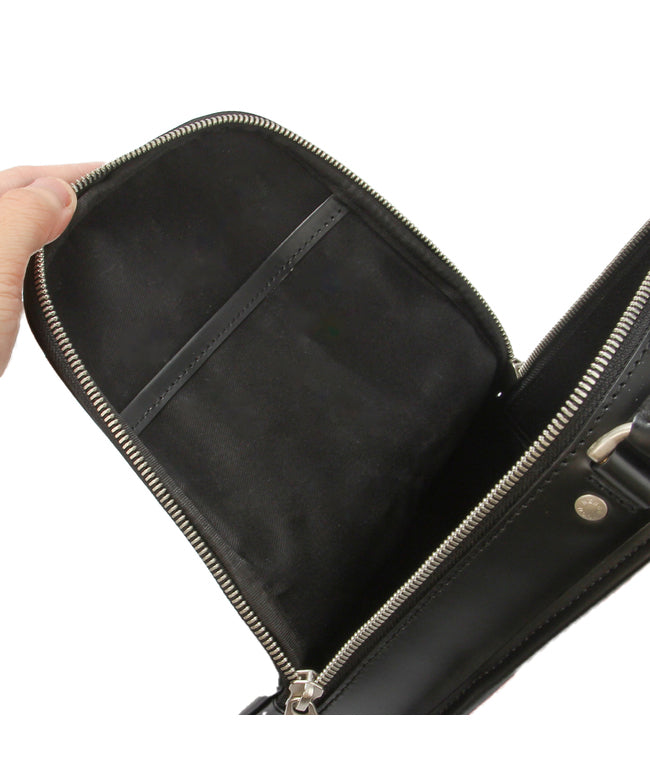エルゴポック HERGOPOCH エルゴポック No.06 ワキシングレザー ボディバッグ ワンショルダーバッグ 男士 品牌 皮革 真皮 日本製 HERGOPOCH 06ーOS