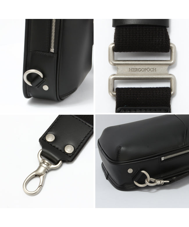 エルゴポック HERGOPOCH エルゴポック No.06 ワキシングレザー ボディバッグ ワンショルダーバッグ 男士 品牌 皮革 真皮 日本製 HERGOPOCH 06ーOS