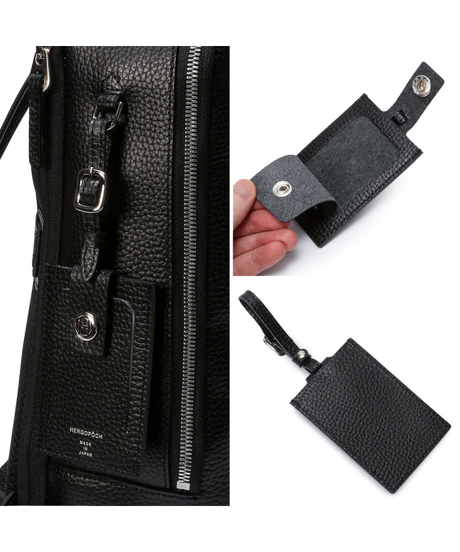 エルゴポック HERGOPOCH 新商品/エルゴポック/商務背包B4/拉鍊口袋/行李箱用環/皮革名牌【er-bp2】