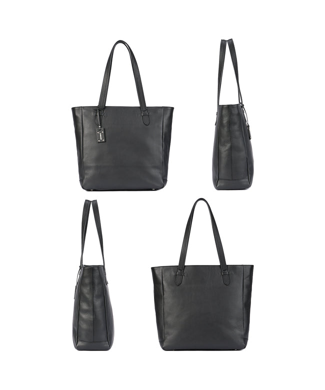 エルゴポック HERGOPOCH エルゴポック ジャパニーズファームレザー トートバッグ HERGOPOCH JAPAN FARMED LEATHER JF-TT （ブラック） ブラック