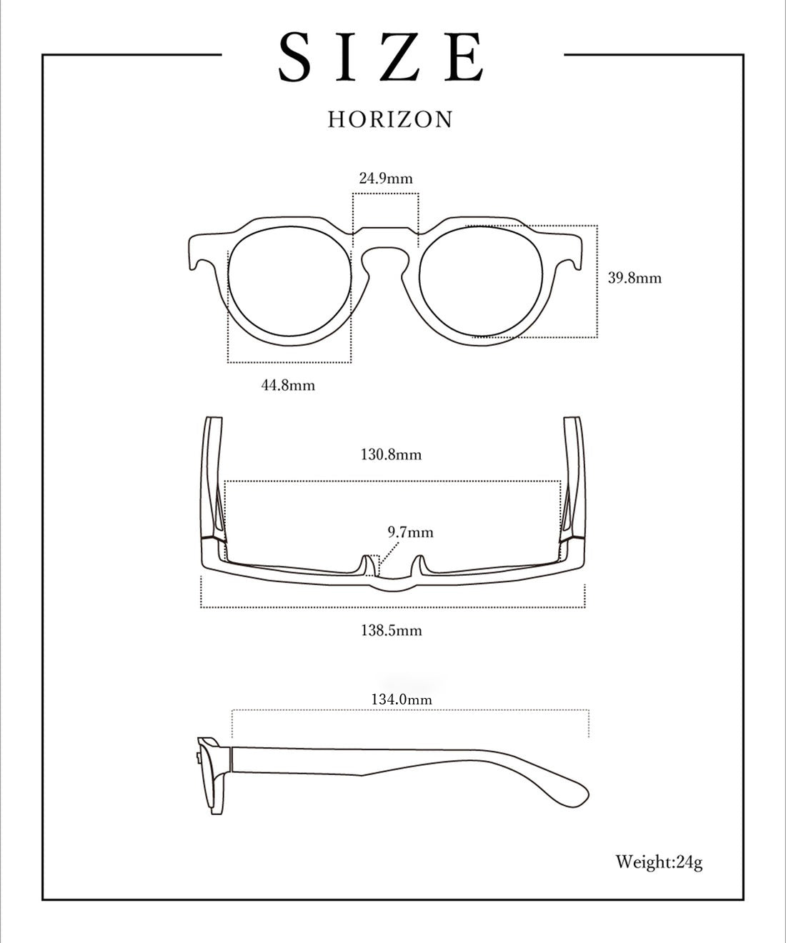 Jugaad14 【Jugaad14 / Jugaad14】HORIZON MATTE Made in Japan Sunglasses / Blue Light Cut Polarized Photochromic