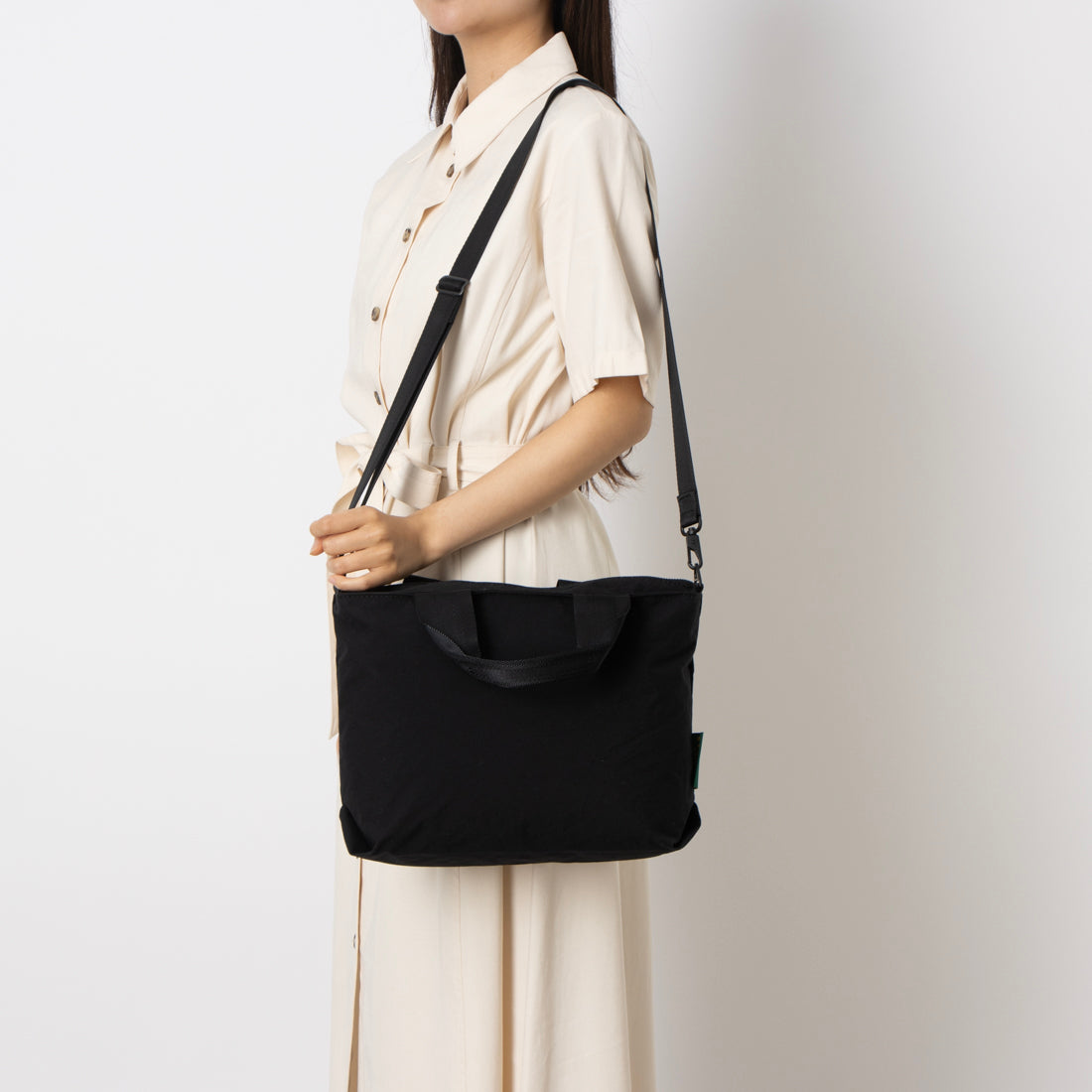 メゾンキャンバス MAISON CANVVAS M1098 MAISON CVS NYLON TOTE S （ブラック） ブラック