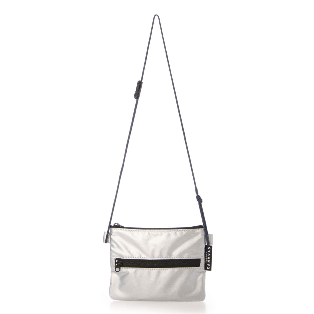 メゾンキャンバス MAISON CANVVAS M1039 メタリック TRAVEL WALLET （シルバー） シルバー