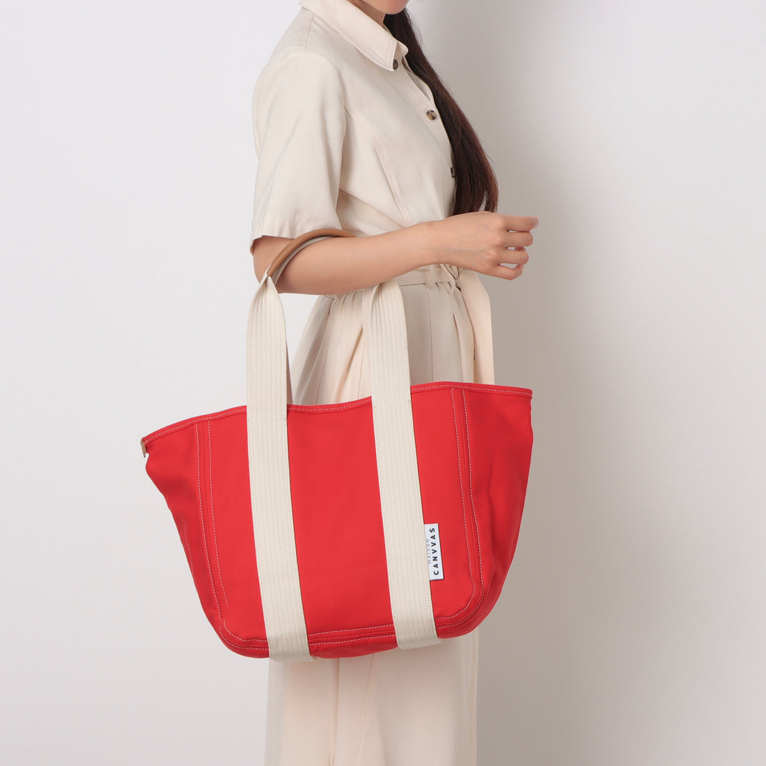 メゾンキャンバス MAISON CANVVAS M1002 MAISON CANVVAS TOTE M （レッド） レッド
