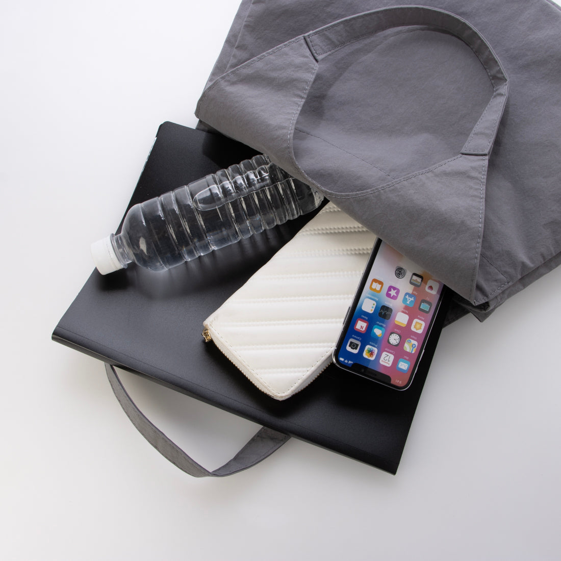 メゾンキャンバス MAISON CANVVAS M1158 NYLON TOTE （グレー） グレー
