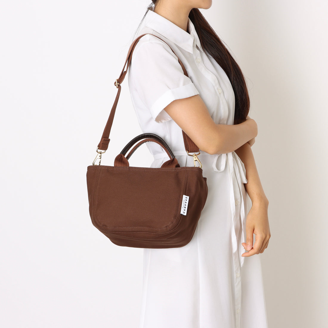 メゾンキャンバス MAISON CANVVAS M1077 MAISON TOTE&SHOULDER XS （チョコ） チョコ