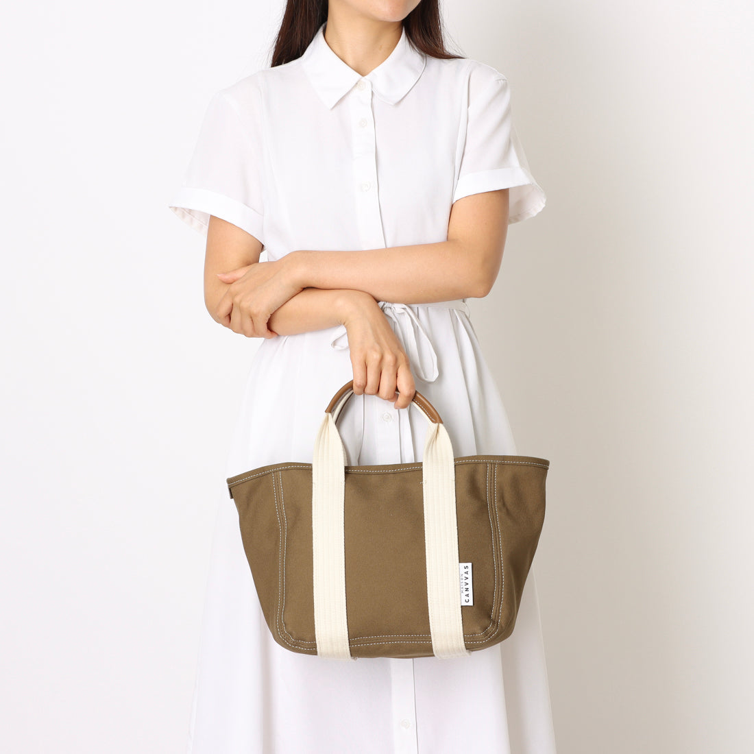 メゾンキャンバス MAISON CANVVAS M1001 MAISON CANVVAS TOTE S （オリーブ） オリーブ