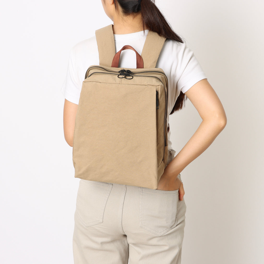 メゾンキャンバス MAISON CANVVAS M1139 NYLON BACKPACK S （ベージュ） ベージュ