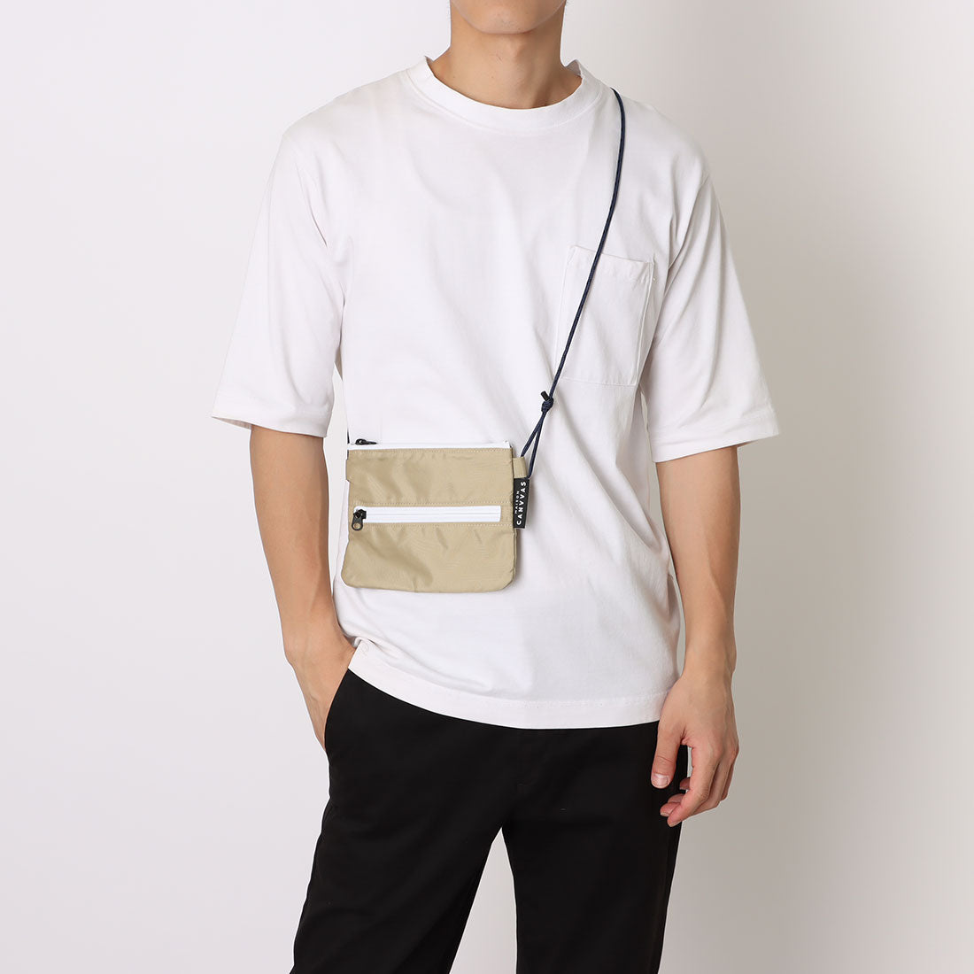 メゾンキャンバス MAISON CANVVAS M1039 TEFOX TRAVEL WALLET （ライトベージュ） ライトベージュ