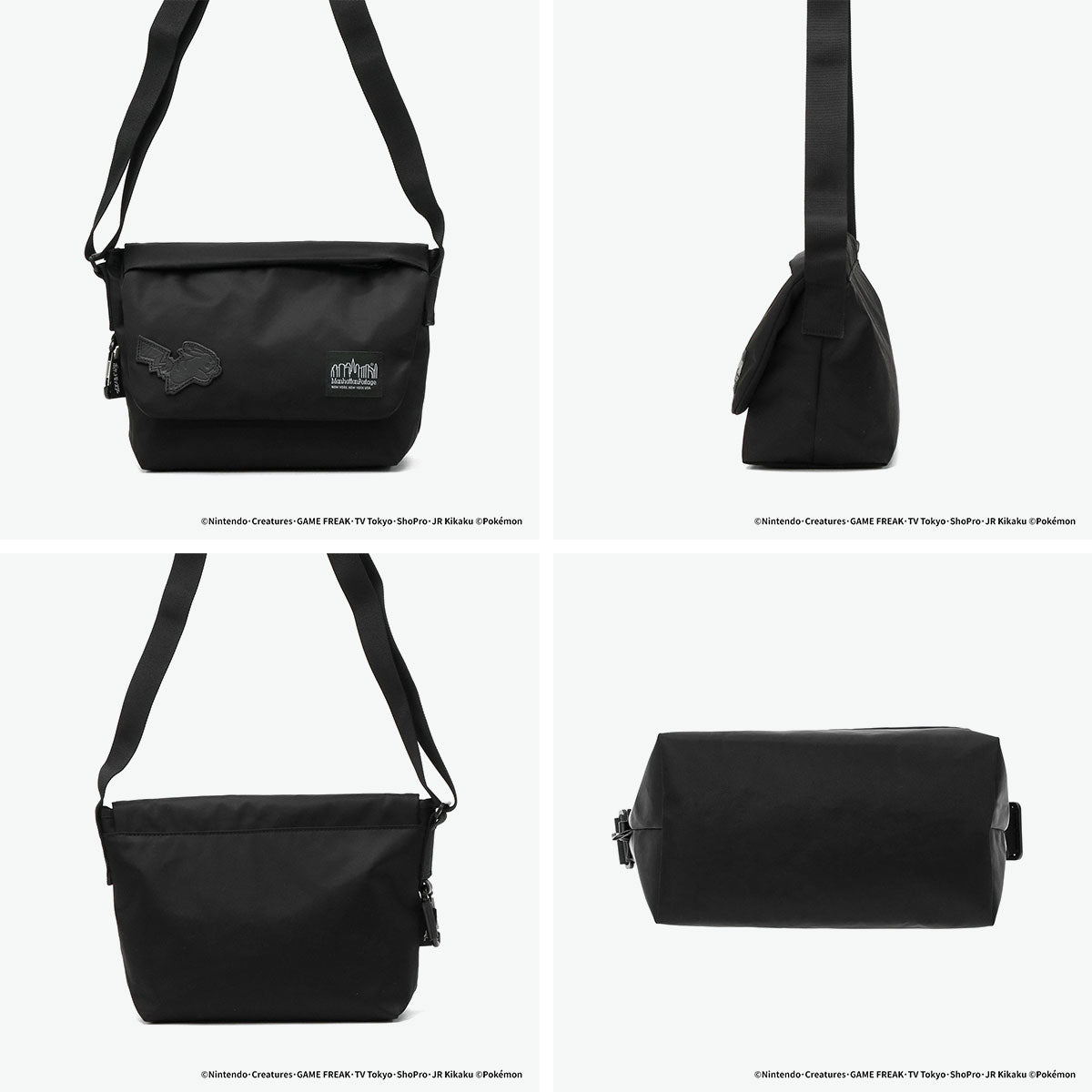 マンハッタンポーテージ ブラックレーベル Manhattan Portage/BLACK LABEL 日本正規品 メッセンジャーバッグ メンズ レディース 斜めがけ ブランド A5 IRVING MESSENGER BAG TWL POKEMON MP2600LTWLBLPKMN （Black） Black